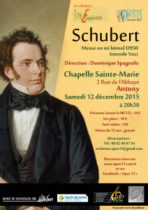 Messe de Schubert 12 déc. 2015